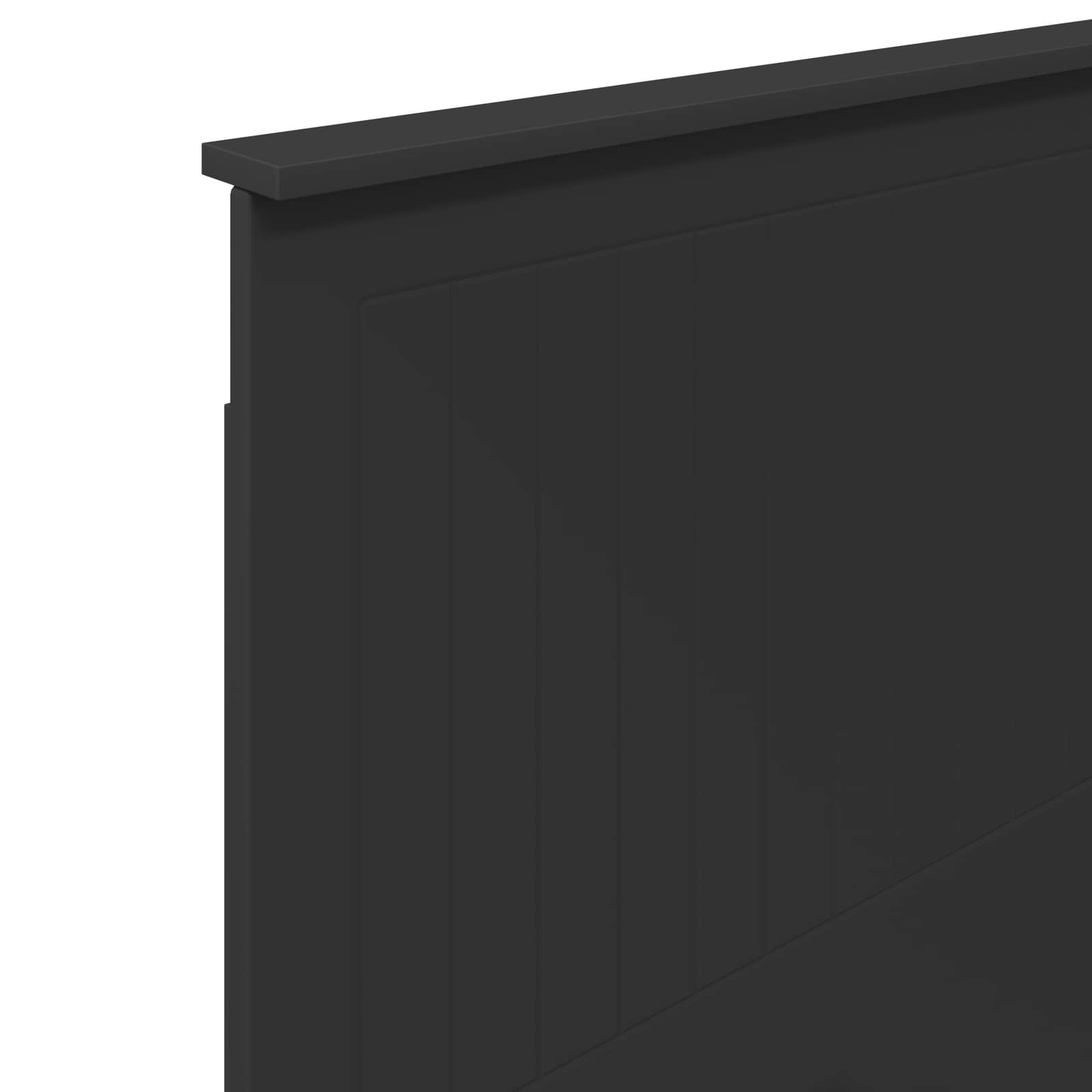 Κεφαλάρι με κεφαλάρι Μαύρη Οξυά 80 cm Επεξεργασμένο ξύλο
