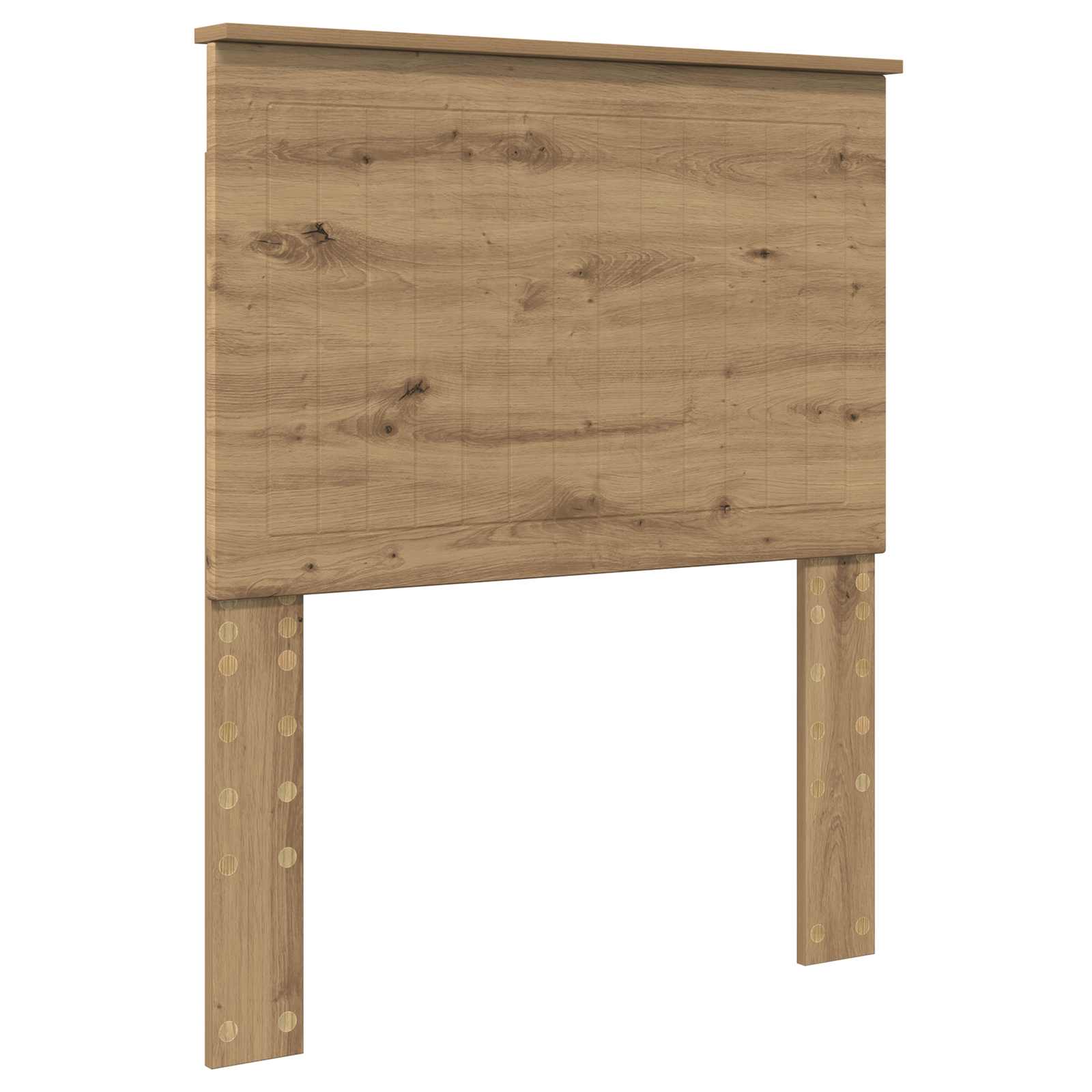 Κεφαλάρι με κεφαλάρι Artisan Oak 80 cm Επεξεργασμένο ξύλο