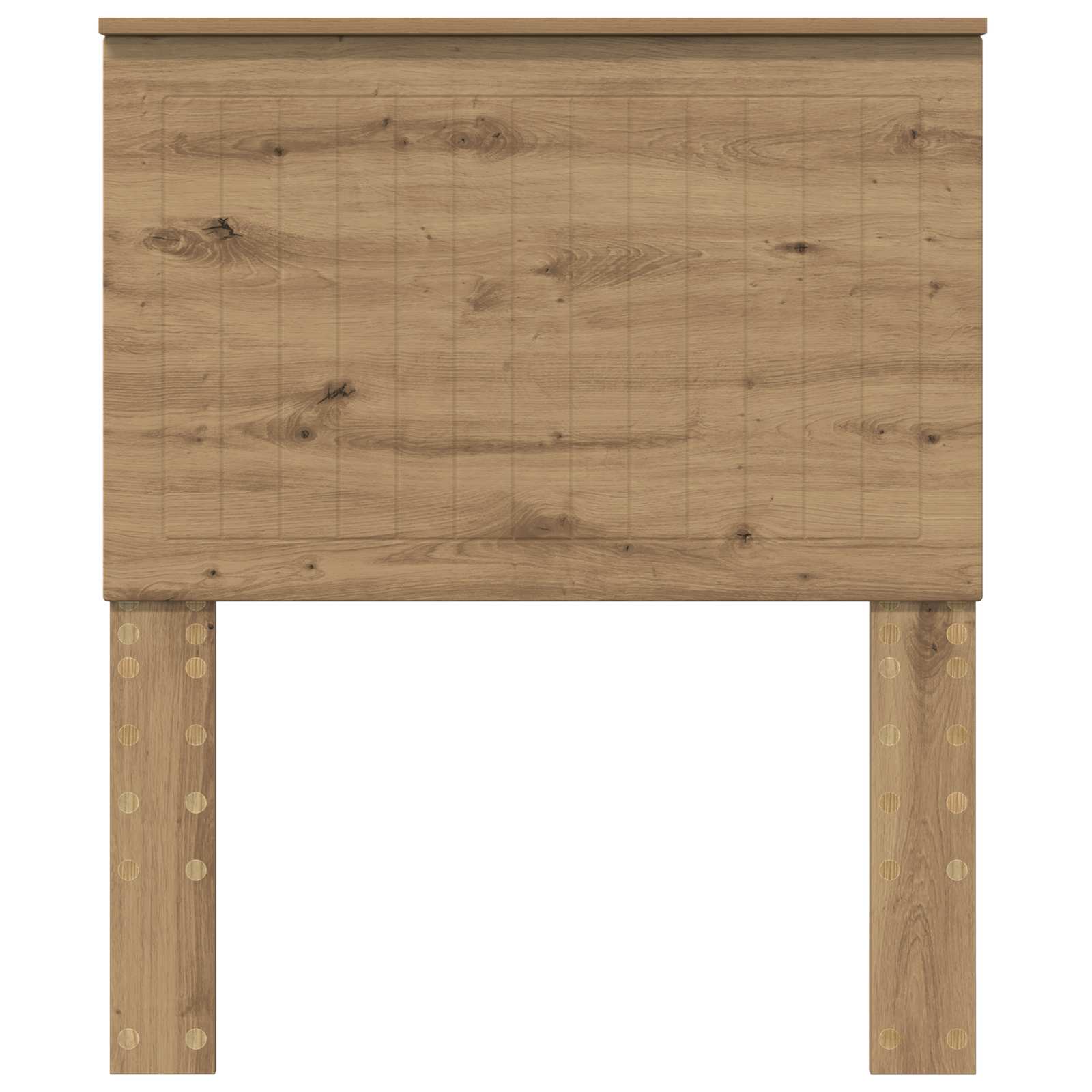 Κεφαλάρι με κεφαλάρι Artisan Oak 80 cm Επεξεργασμένο ξύλο