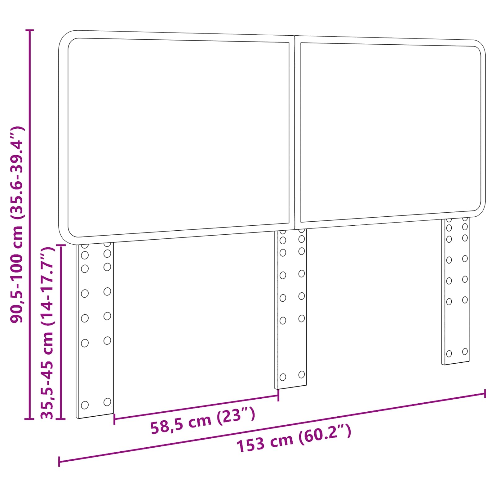 Κεφαλάρι Artisan Oak 150 cm Επεξεργασμένο ξύλο - Pakobazaar