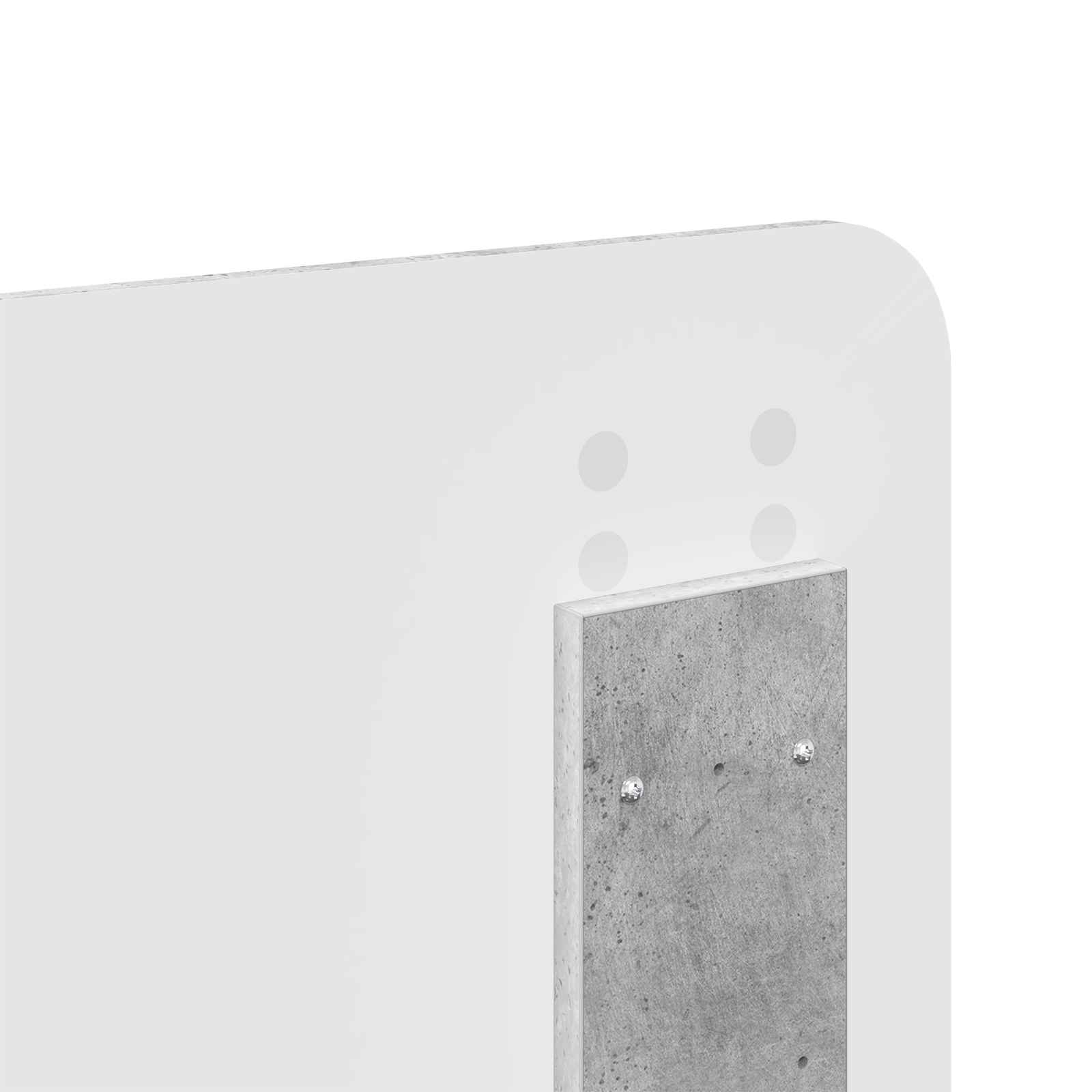 Κεφαλάρι Σκυρόδεμα Γκρι 140 cm Επεξεργασμένο ξύλο - Pakobazaar