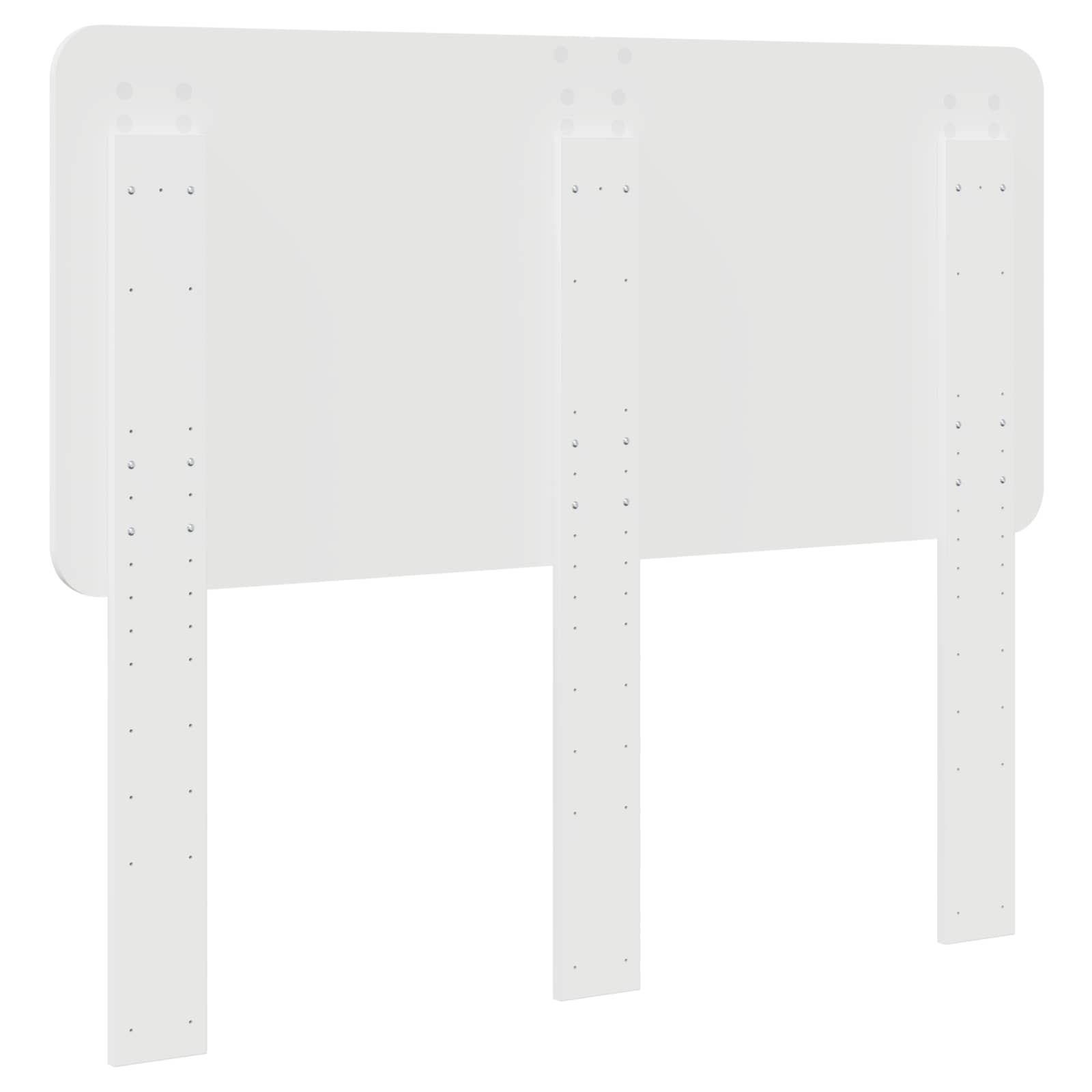 Κεφαλάρι Λαμπερό Λευκό 135 cm Επεξεργασμένο ξύλο - Pakobazaar