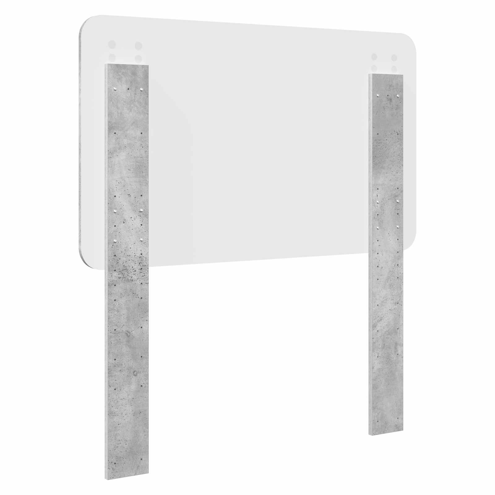 Κεφαλάρι Σκυρόδεμα Γκρι 75 cm Επεξεργασμένο ξύλο - Pakobazaar