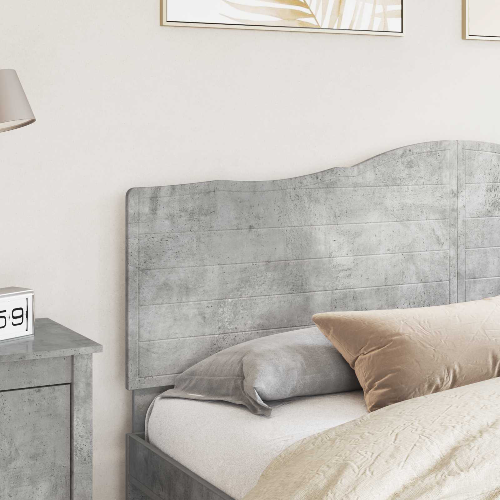 Κεφαλάρι Σκυρόδεμα Γκρι 200 cm Επεξεργασμένο ξύλο - Pakobazaar