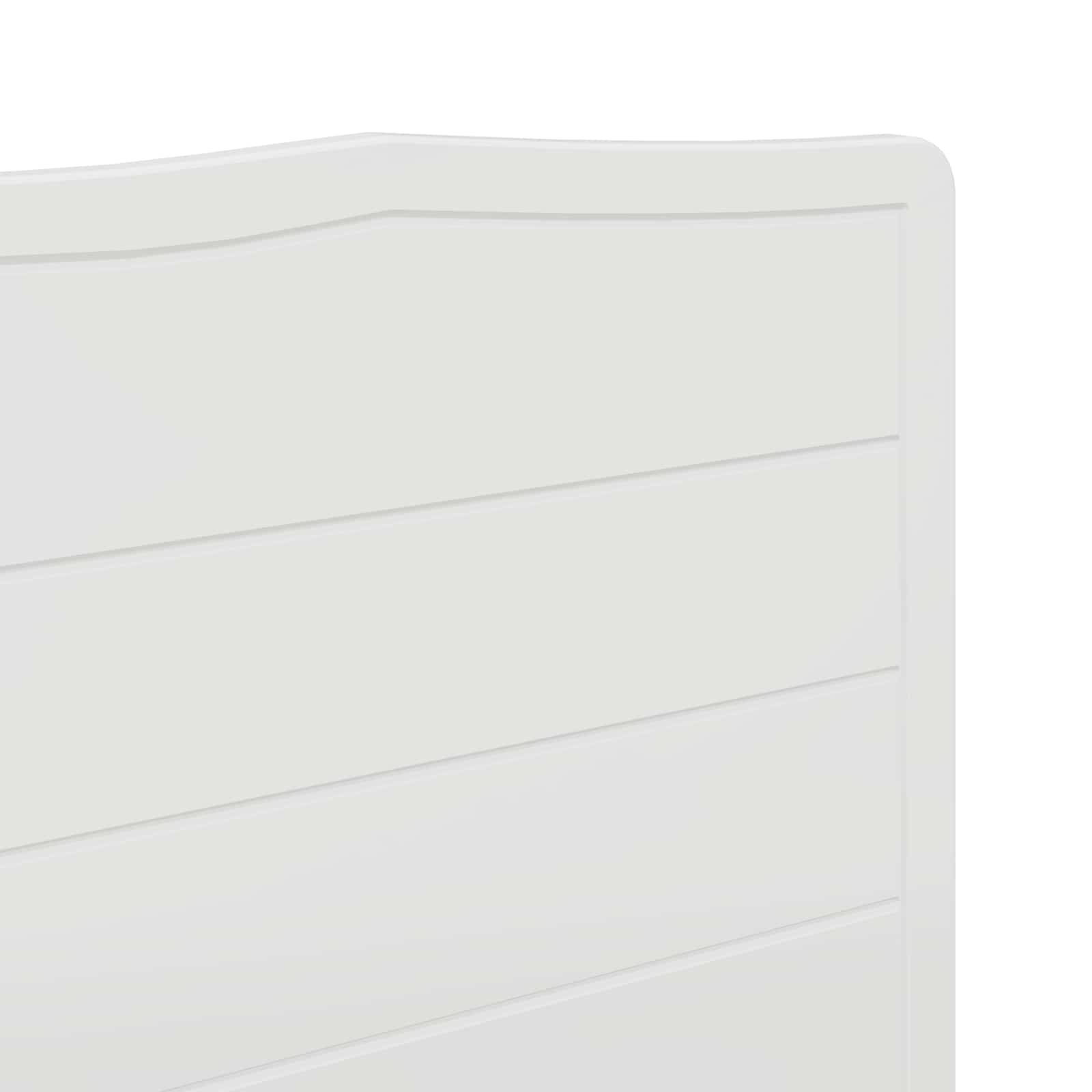 Κεφαλάρι Λαμπερό Λευκό 180 cm Επεξεργασμένο ξύλο - Pakobazaar