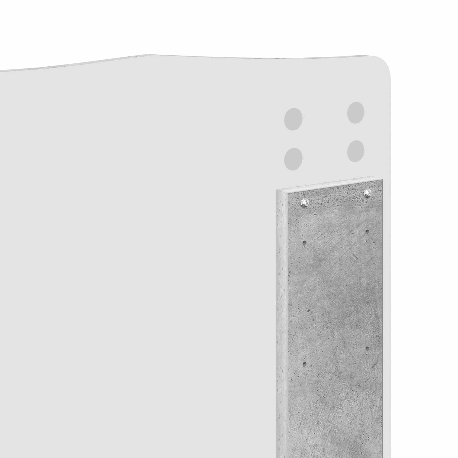 Κεφαλάρι Σκυρόδεμα Γκρι 160 cm Επεξεργασμένο ξύλο - Pakobazaar