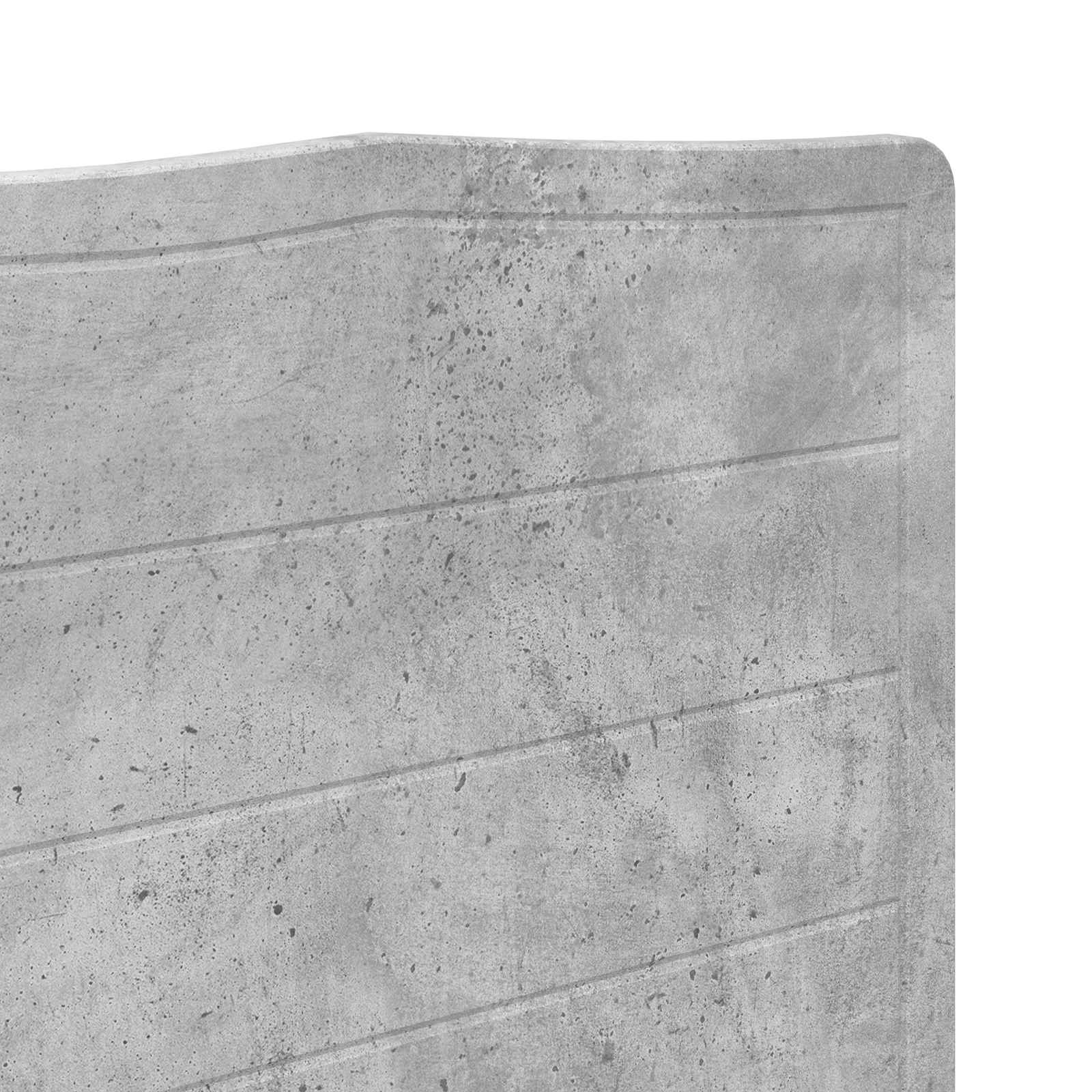 Κεφαλάρι Σκυρόδεμα Γκρι 120 cm Επεξεργασμένο ξύλο - Pakobazaar