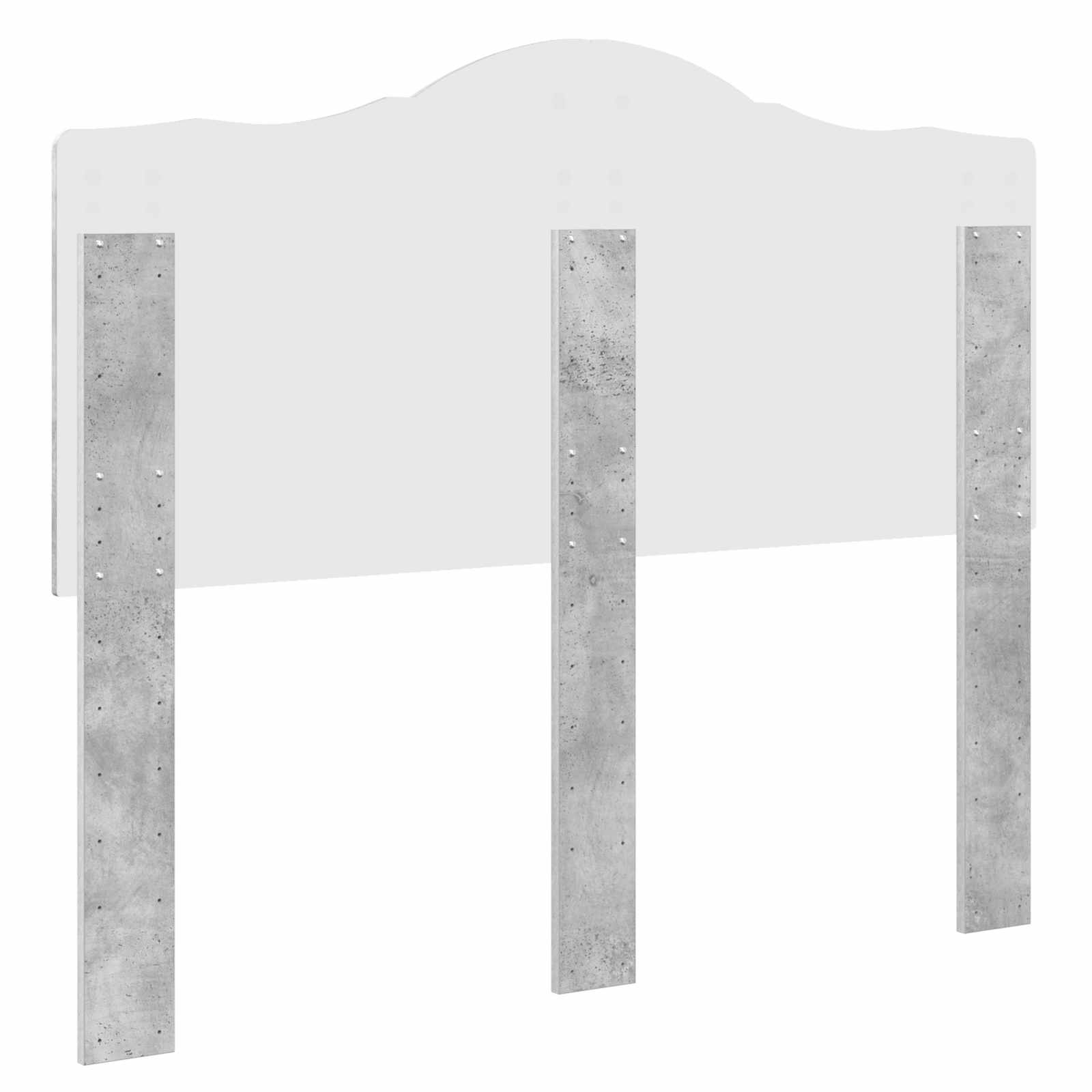 Κεφαλάρι Σκυρόδεμα Γκρι 120 cm Επεξεργασμένο ξύλο - Pakobazaar