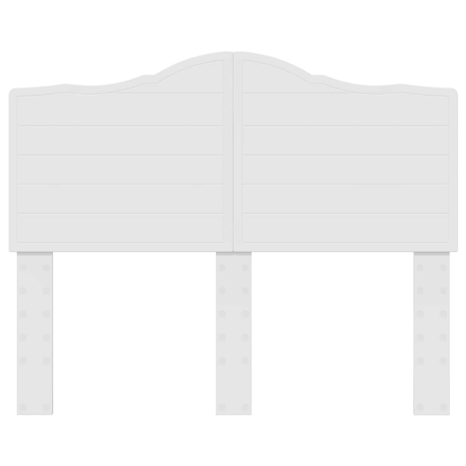 Κεφαλάρι Λαμπερό Λευκό 120 cm Επεξεργασμένο ξύλο - Pakobazaar