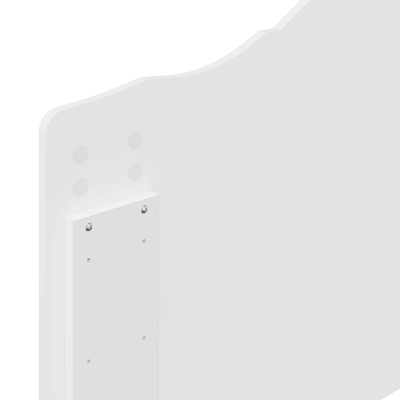 Κεφαλάρι Λαμπερό Λευκό 100 cm Επεξεργασμένο ξύλο - Pakobazaar