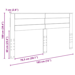 Κεφαλάρι Artisan Oak 180 cm Επεξεργασμένο ξύλο - Pakobazaar