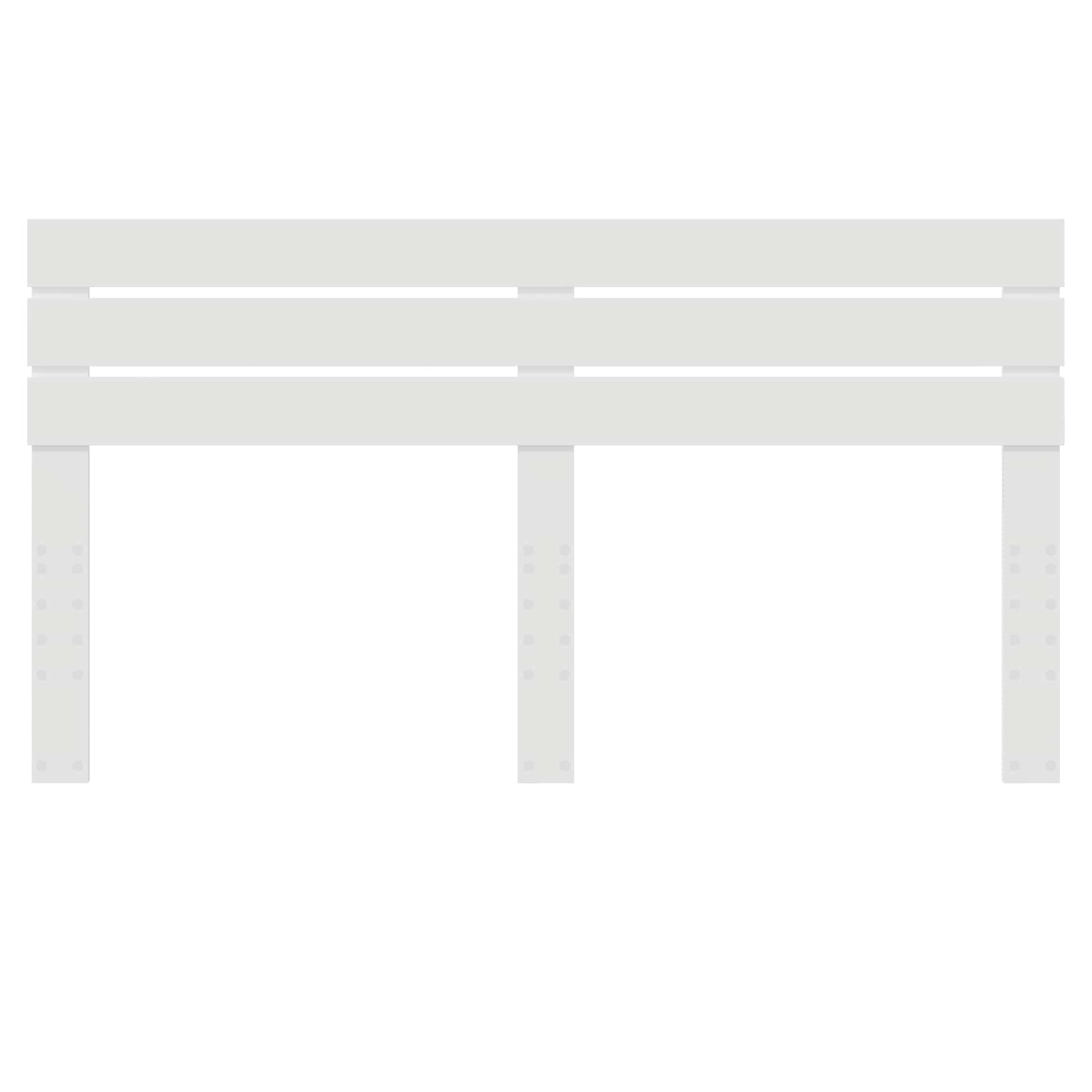 Κεφαλάρι Λευκό 200 cm Επεξεργασμένο ξύλο - Pakobazaar