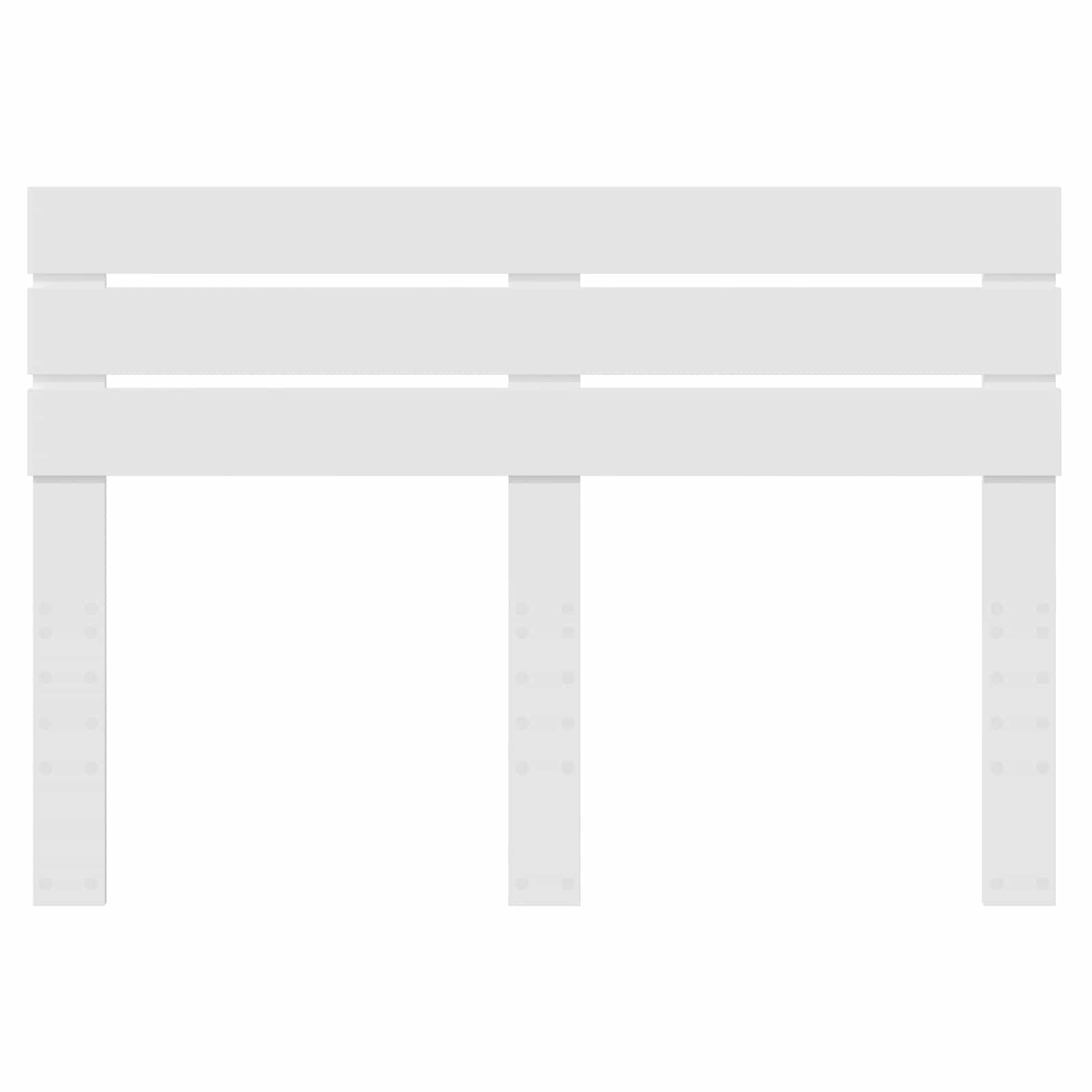 Κεφαλάρι Λευκό 140 cm Επεξεργασμένο ξύλο - Pakobazaar