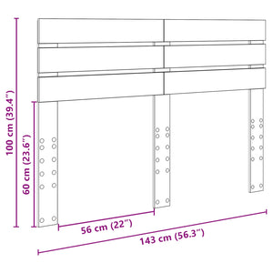 Κεφαλάρι Καπνιστό Δρύς 140 cm Επεξεργασμένο ξύλο - Pakobazaar