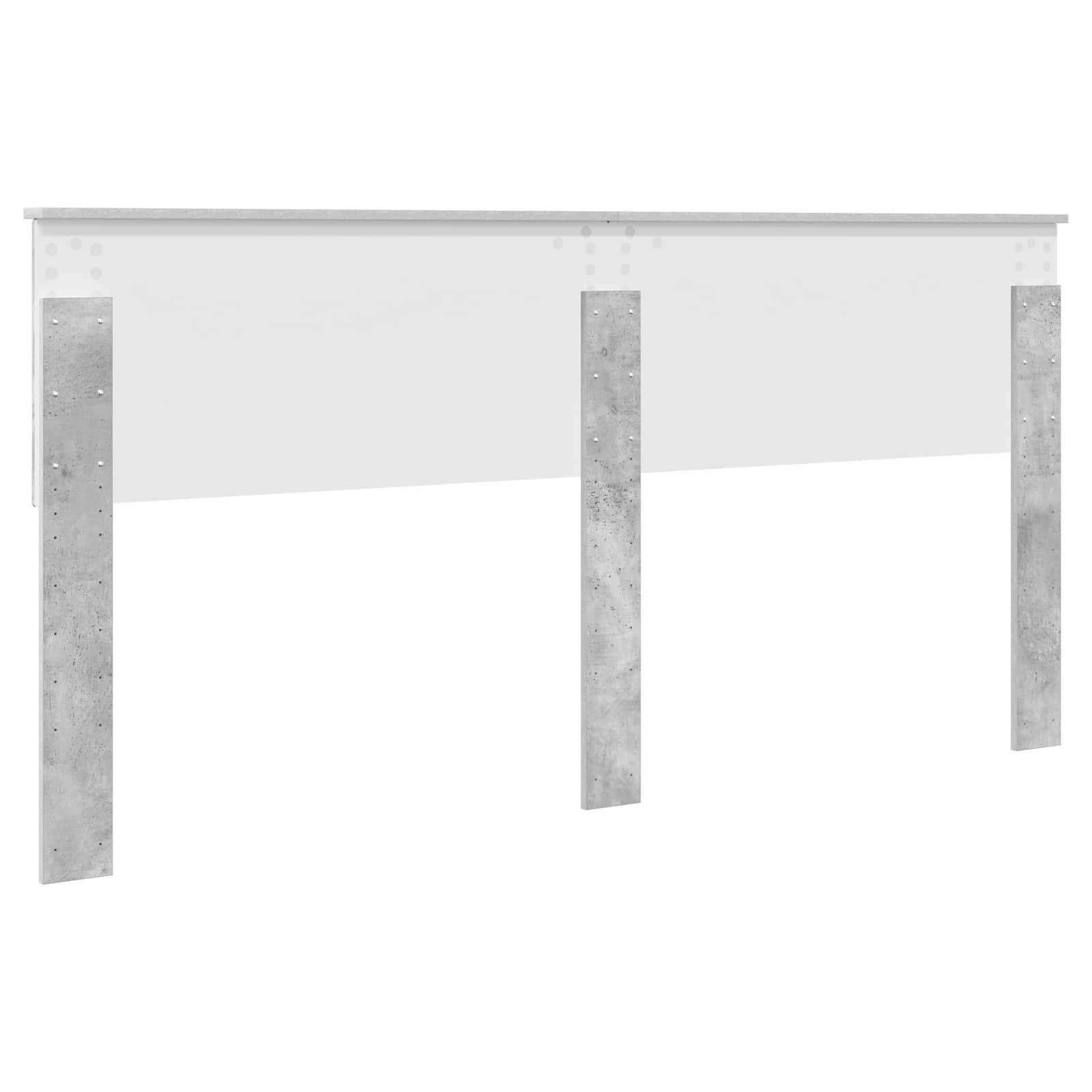 Κεφαλάρι Σκυρόδεμα Γκρι 200 cm Επεξεργασμένο ξύλο - Pakobazaar