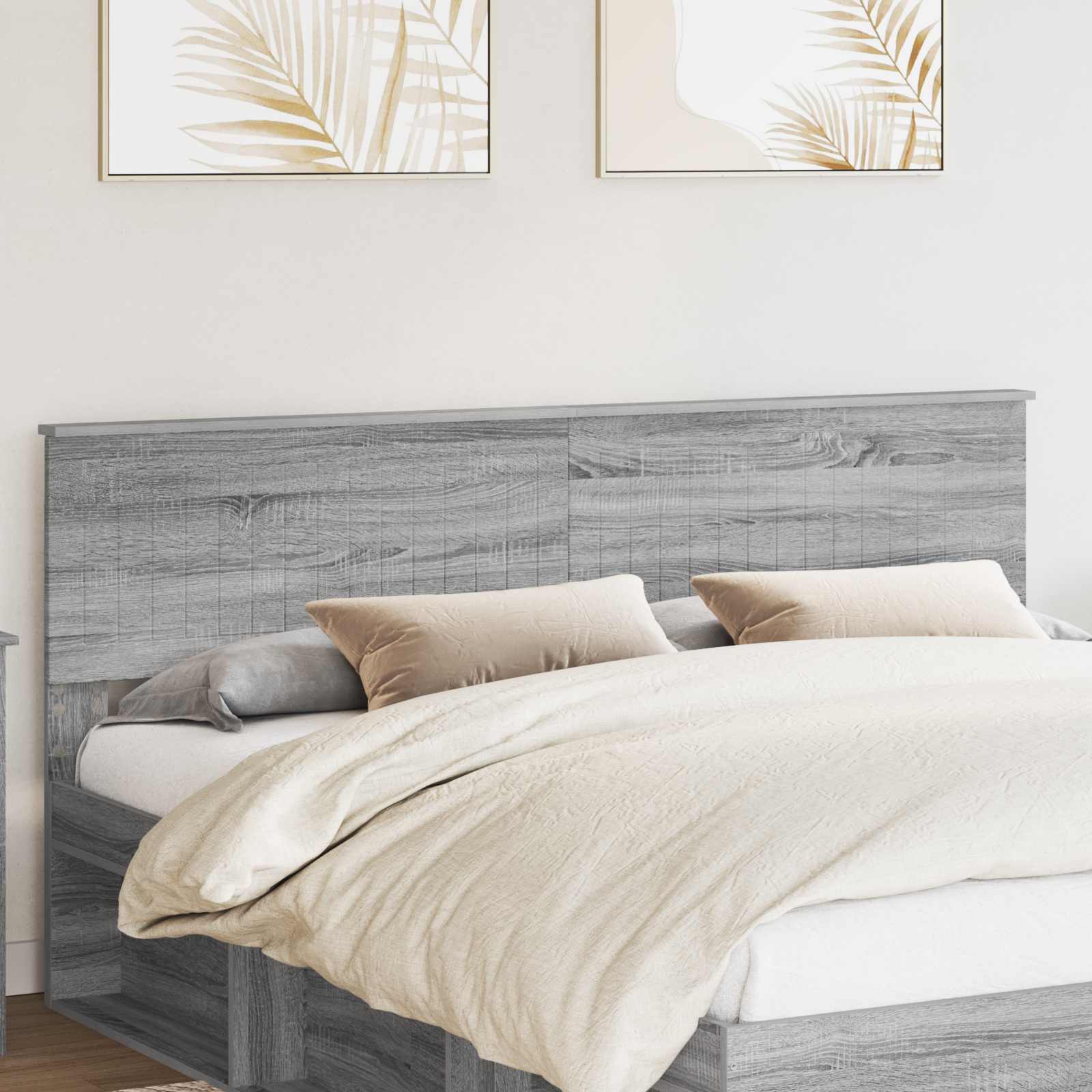 Κεφαλάρι Γκρίζο Σονομα 180 cm Επεξεργασμένο ξύλο - Pakobazaar