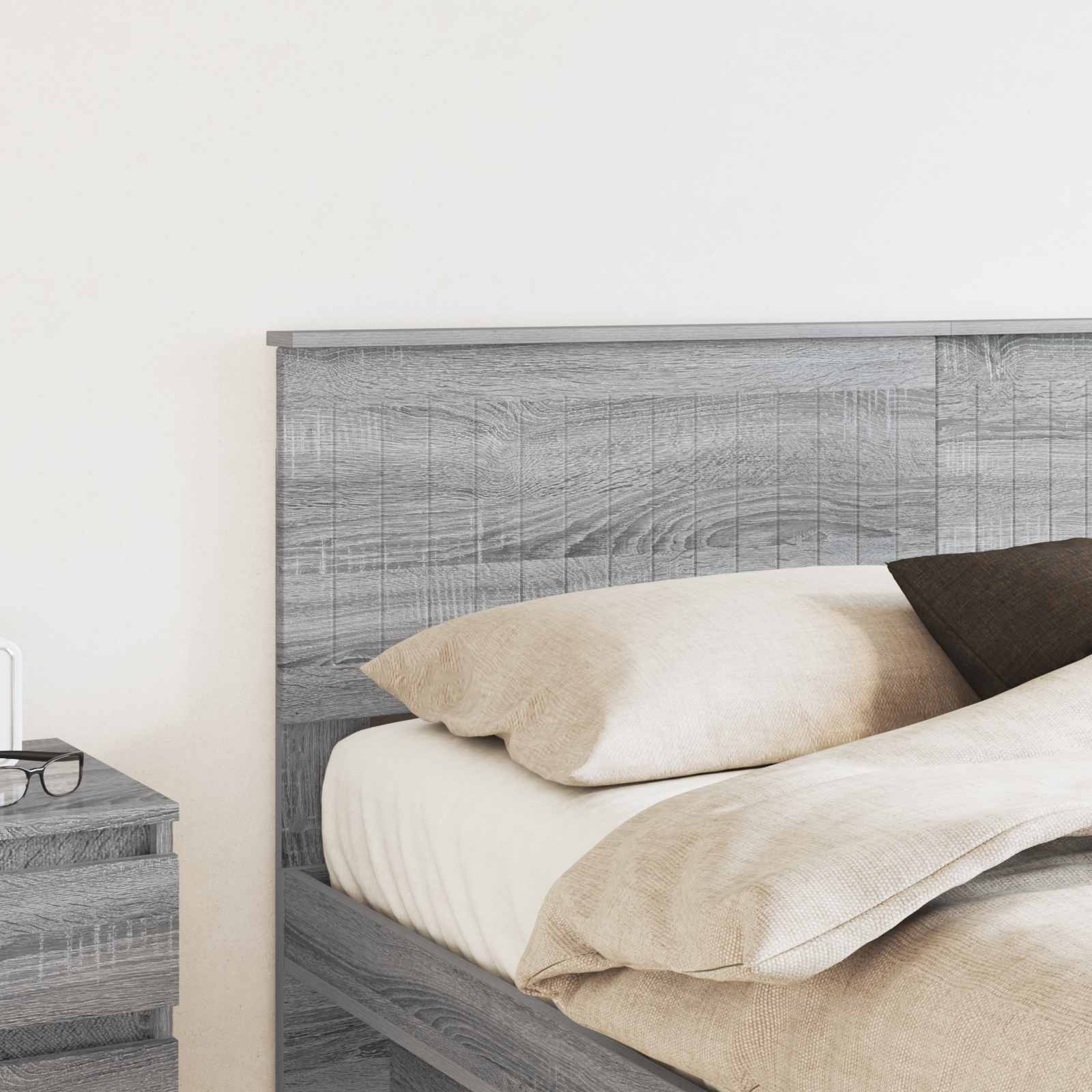 Κεφαλάρι Γκρίζο Σονομα 160 cm Επεξεργασμένο ξύλο - Pakobazaar