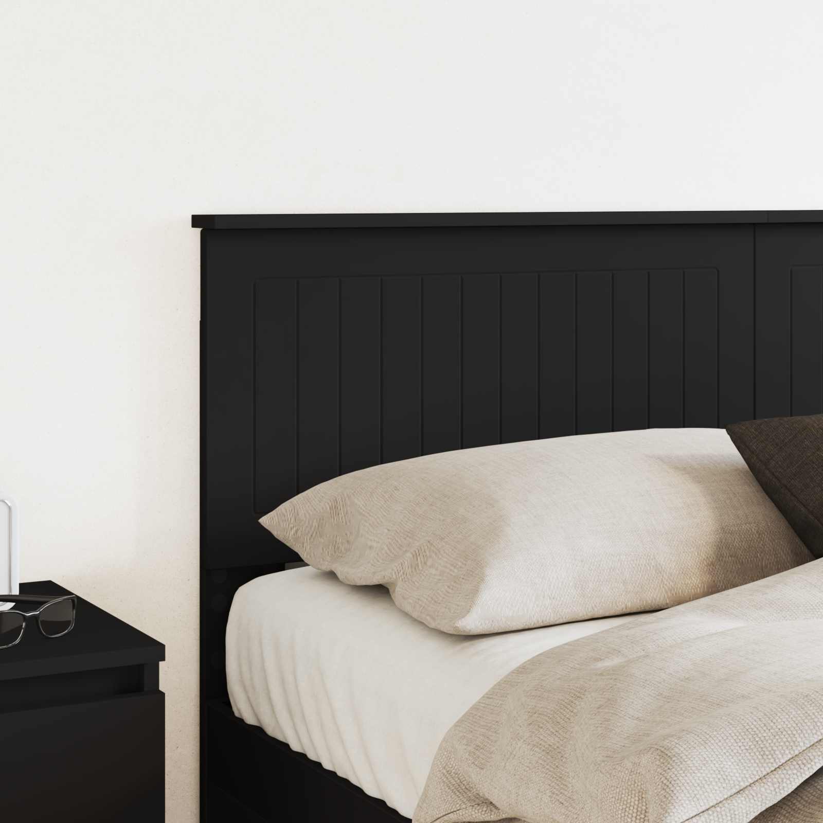 Κεφαλάρι Μαύρη Οξυά 150 cm Επεξεργασμένο ξύλο - Pakobazaar