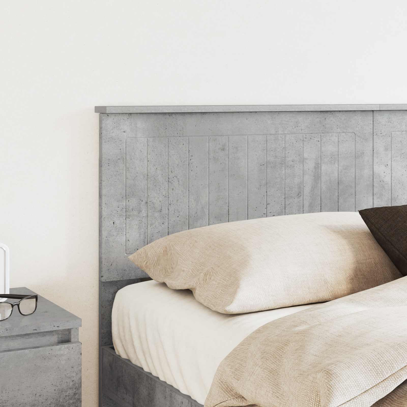 Κεφαλάρι Σκυρόδεμα Γκρι 150 cm Επεξεργασμένο ξύλο - Pakobazaar