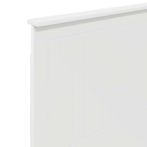 Κεφαλάρι Λευκό 100 cm Επεξεργασμένο ξύλο - Pakobazaar