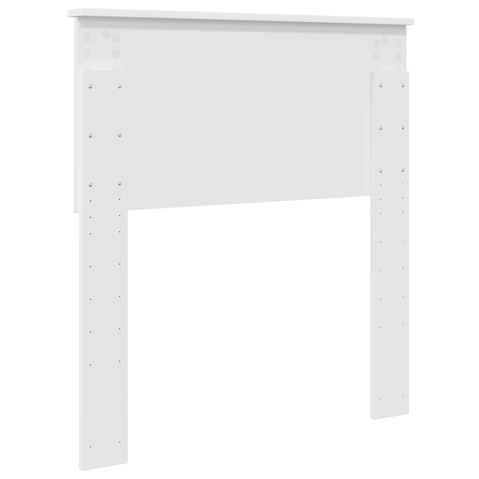 Κεφαλάρι Λευκό 80 cm Επεξεργασμένο ξύλο - Pakobazaar