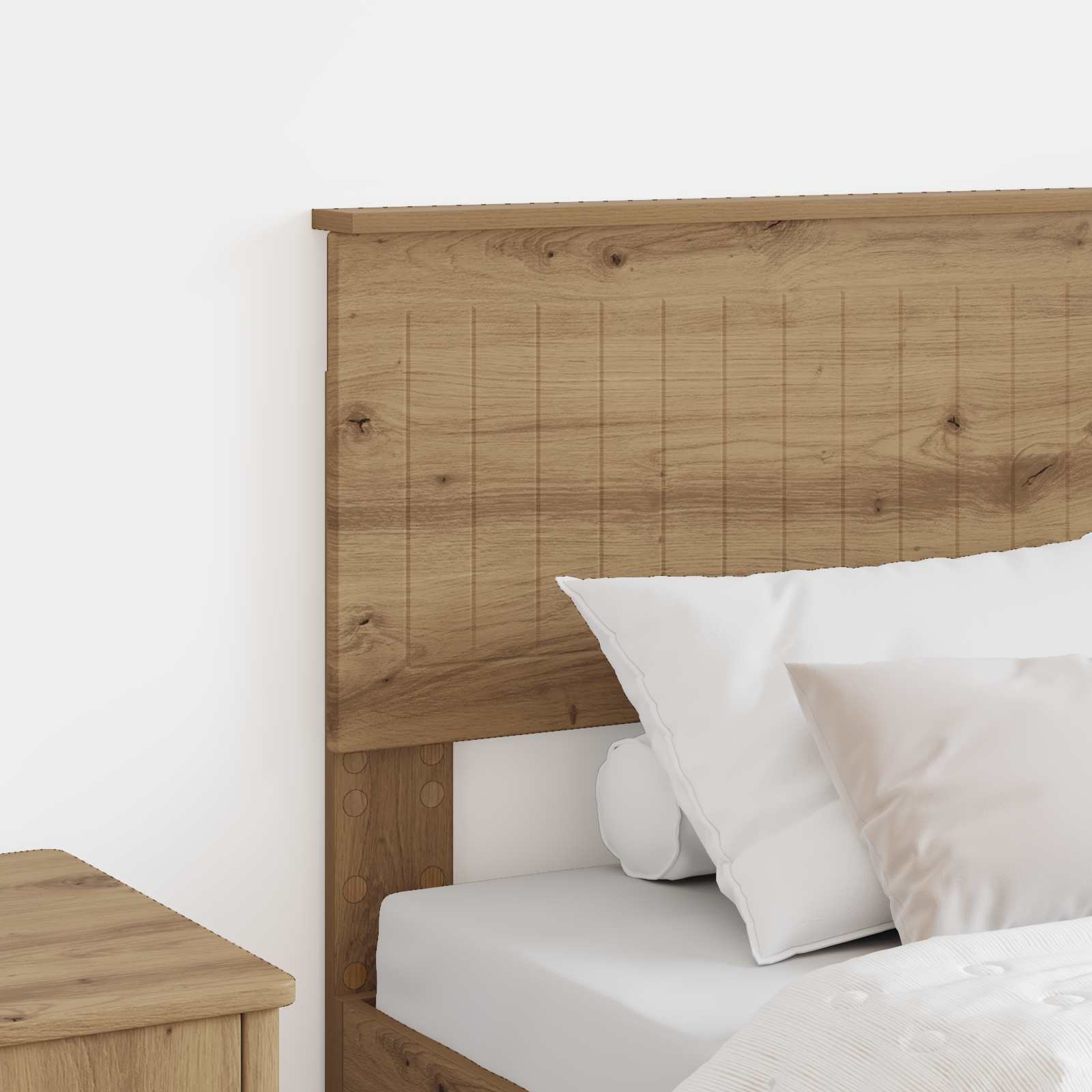 Κεφαλάρι Artisan Oak 80 cm Επεξεργασμένο ξύλο - Pakobazaar