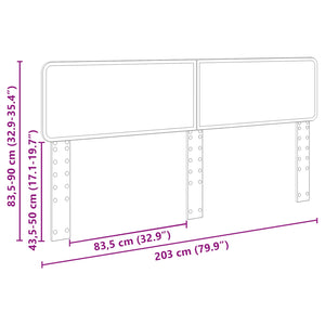 Κεφαλάρι Artisan Oak 200 cm Επεξεργασμένο ξύλο - Pakobazaar