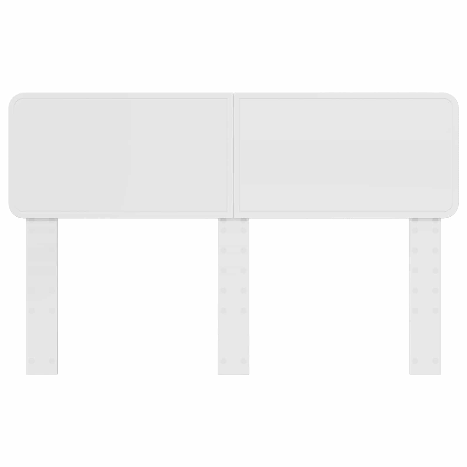 Κεφαλάρι Λαμπερό Λευκό 150 cm Επεξεργασμένο ξύλο - Pakobazaar