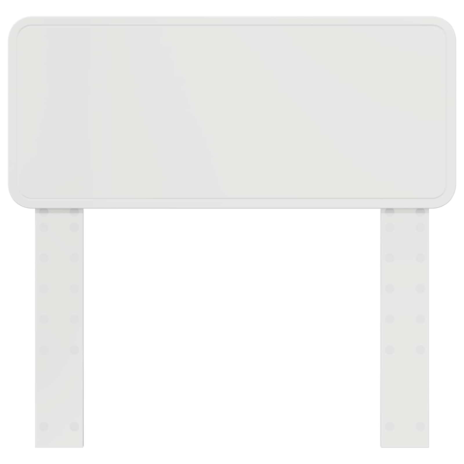 Κεφαλάρι Λαμπερό Λευκό 75 cm Επεξεργασμένο ξύλο - Pakobazaar