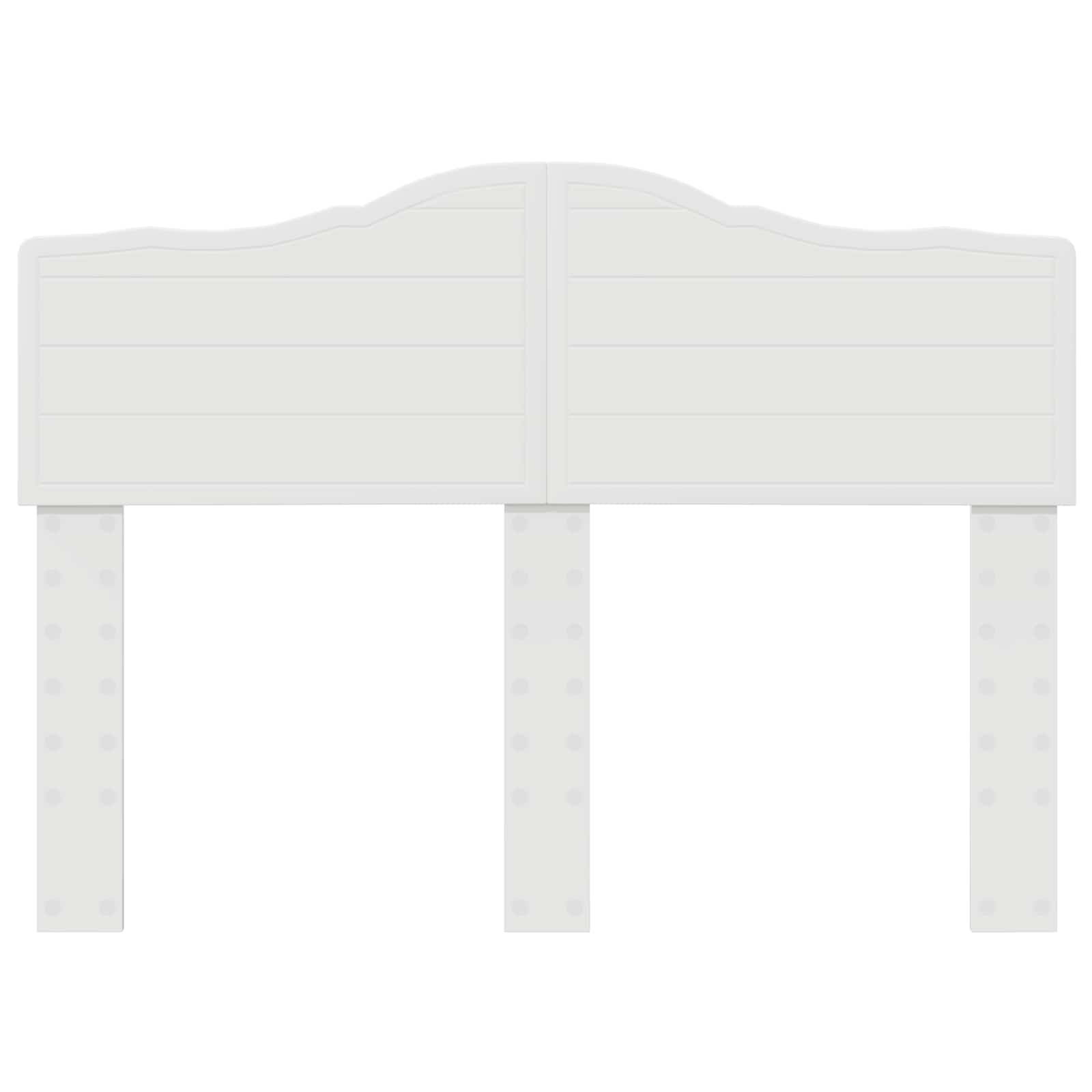 Κεφαλάρι Λευκό 120 cm Επεξεργασμένο ξύλο - Pakobazaar