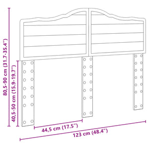 Κεφαλάρι Καφέ δρυς 120 cm Επεξεργασμένο ξύλο - Pakobazaar