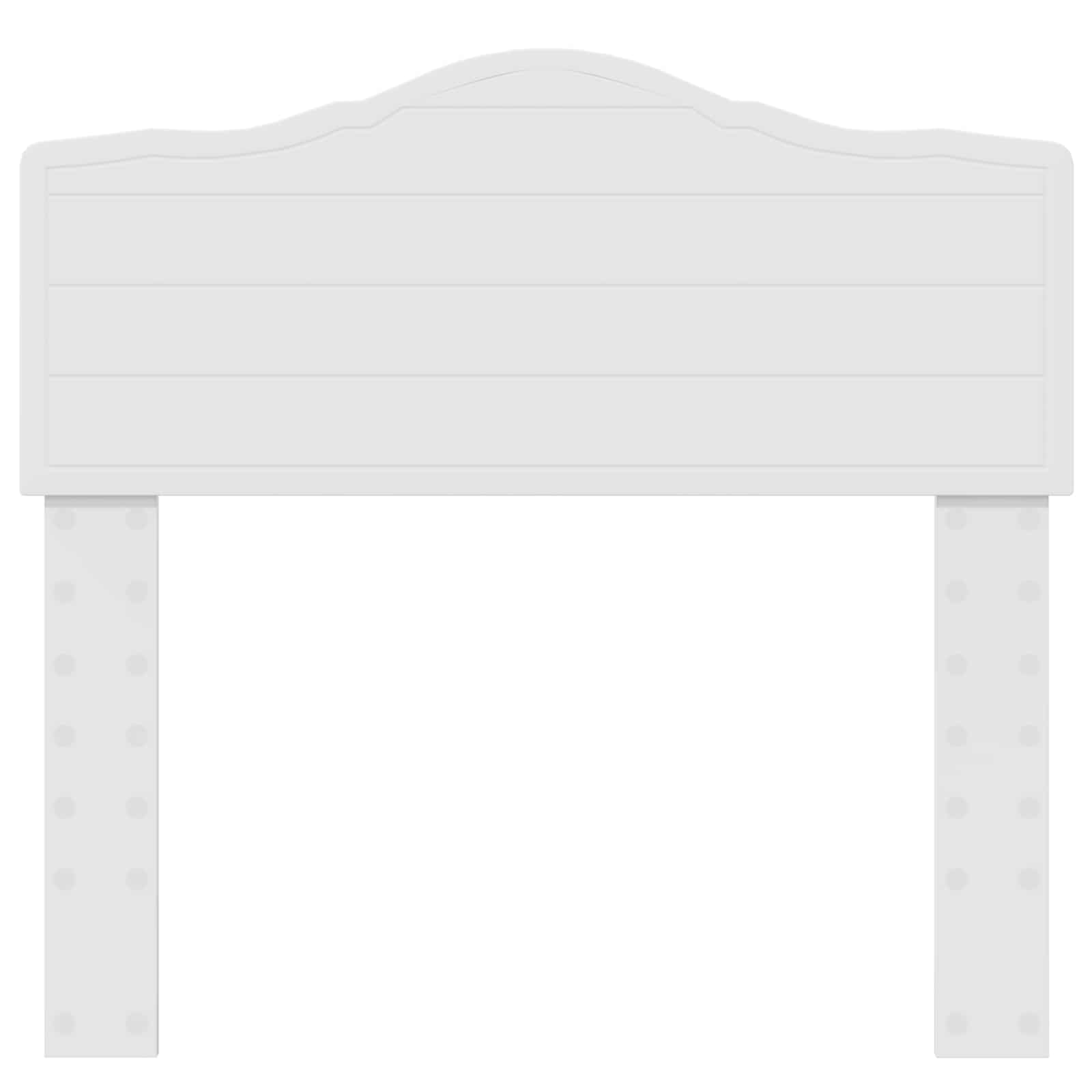 Κεφαλάρι Λευκό 75 cm Επεξεργασμένο ξύλο - Pakobazaar