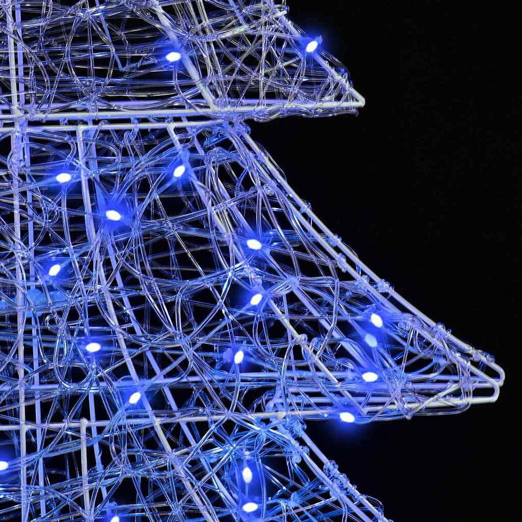 Χριστουγεννιάτικο Δέντρο με 100 LED Μπλε 120 cm Ακρυλικό - Pakobazaar