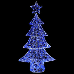 Χριστουγεννιάτικο Δέντρο με 160 LED Μπλε 150 cm Ακρυλικό - Pakobazaar