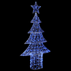 Χριστουγεννιάτικο Δέντρο με 240 LED Μπλε 180 cm Ακρυλικό - Pakobazaar