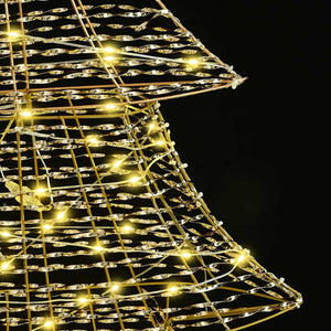 Χριστουγεννιάτικο Δέντρο με 240 LED Θερμό λευκό 181 cm PET - Pakobazaar