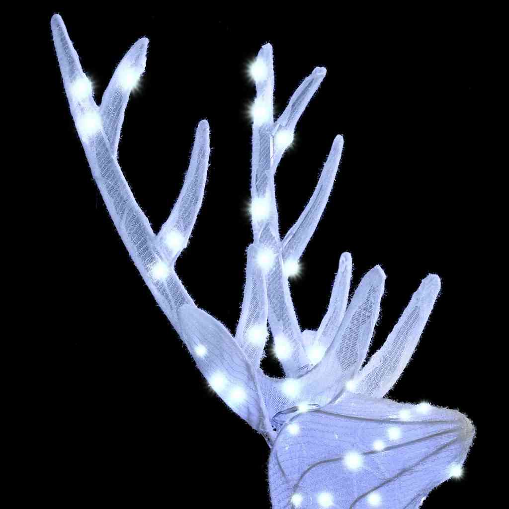 Οικογένεια Ελαφιών 3 pcs Ψυχρό λευκό 68 x 26 x 127 εκ ύφασμα - Pakobazaar