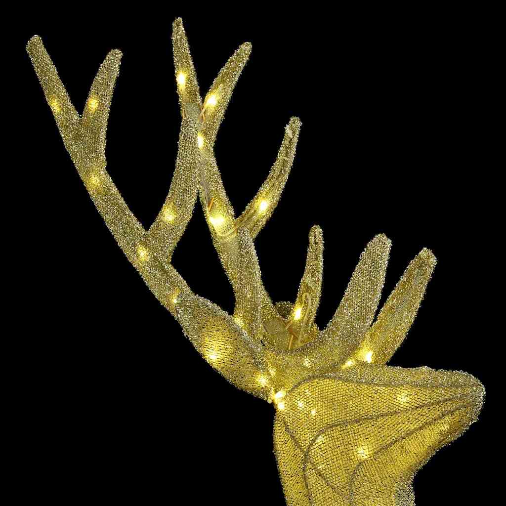 Οικογένεια Ελαφιών 3 pcs Θερμό λευκό 68 x 26 x 127 εκ ύφασμα - Pakobazaar