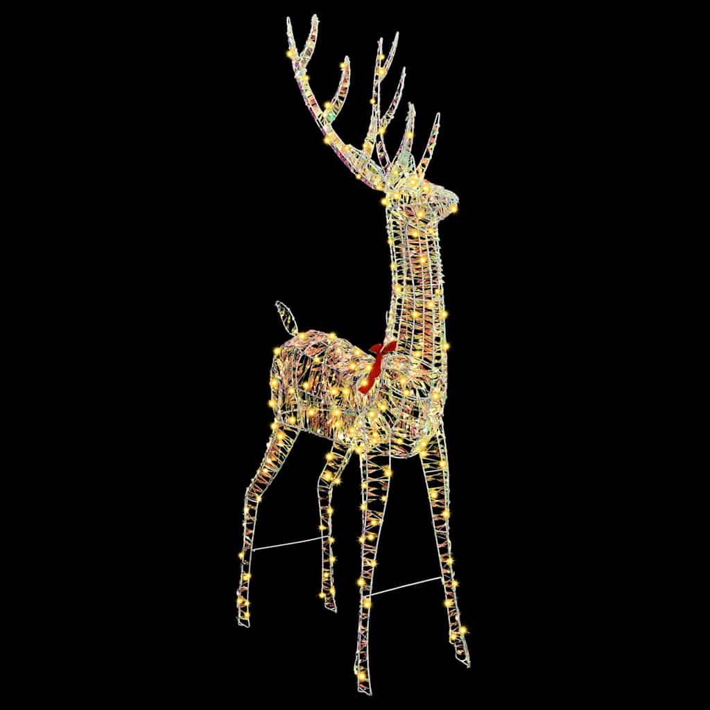 3D Ελάφι 250 LED Θερμό λευκό 96 x 40 x 180 cm PET