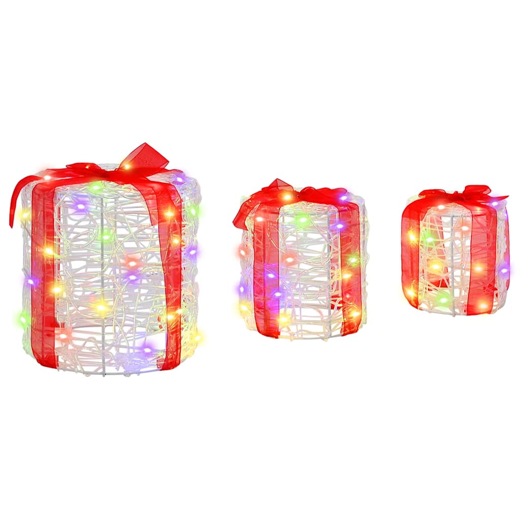 Διακόσμηση Κουτιού Δώρου 3 pcs πολύχρωμο 20 x 20 x 21 εκ - Pakobazaar