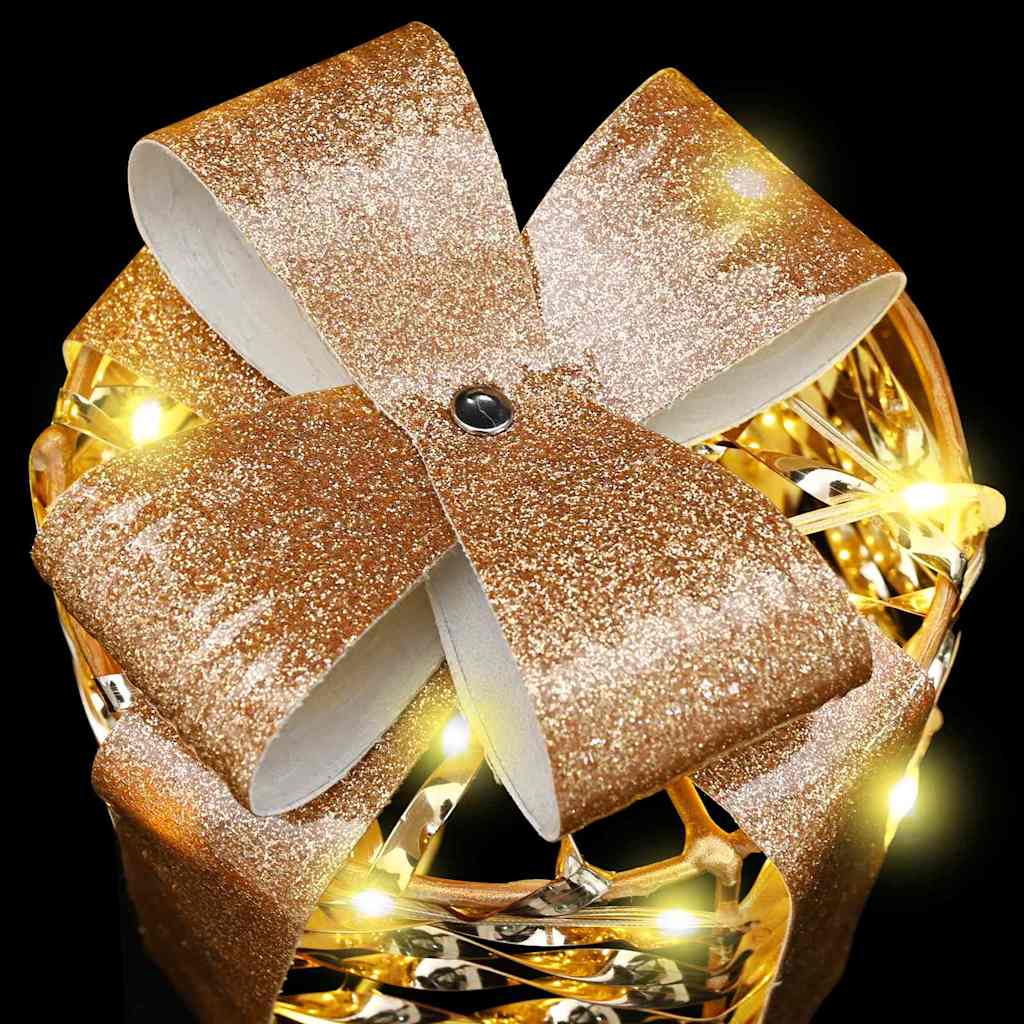 Διακόσμηση Κουτιού Δώρου 3 pcs Θερμό λευκό 20 x 20 x 20 εκ. PET - Pakobazaar