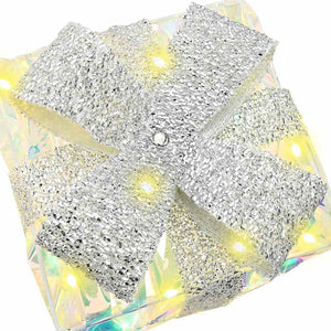 Κουτί Δώρου με 60 LED 3 pcs Θερμό λευκό 20 x 20 x 20 εκ. PET - Pakobazaar