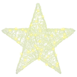 3D Αστέρι με 50 LED Θερμό λευκό 55 x 53.5 x 10 εκ Ακρυλικό - Pakobazaar