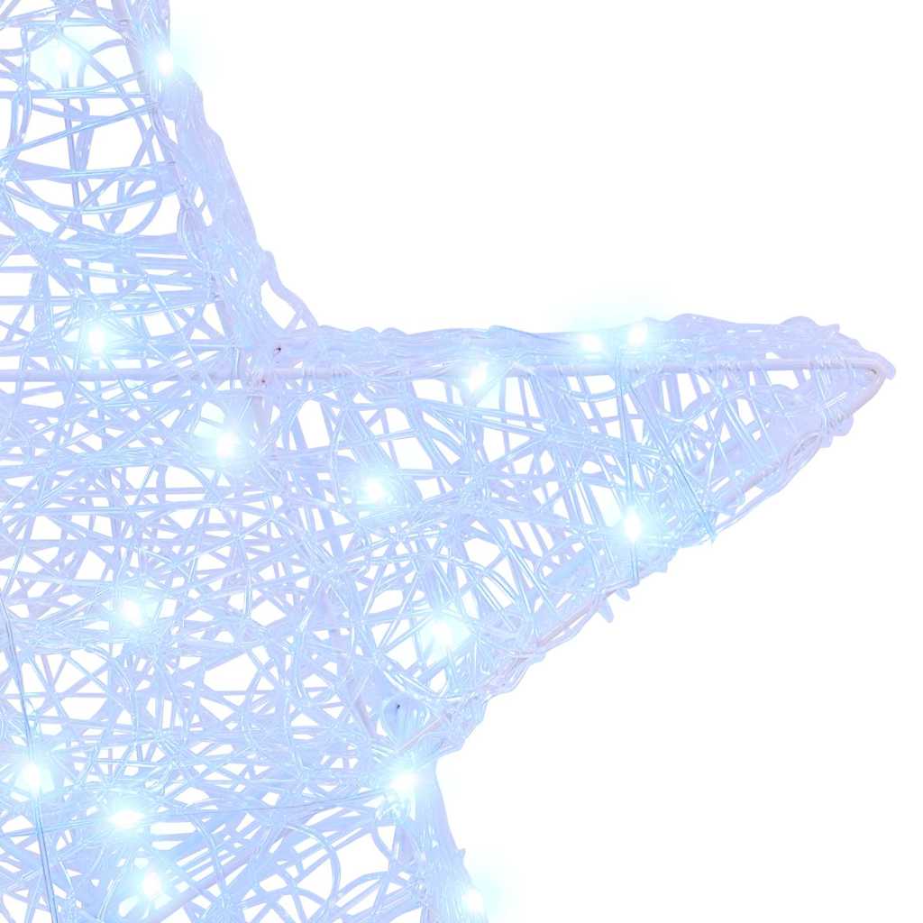 3D Αστέρι με 50 LED Ψυχρό λευκό 55 x 53.5 x 10 εκ Ακρυλικό - Pakobazaar