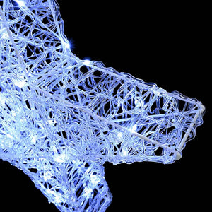 3D Αστέρι με 50 LED Ψυχρό λευκό 55 x 53.5 x 10 εκ Ακρυλικό - Pakobazaar