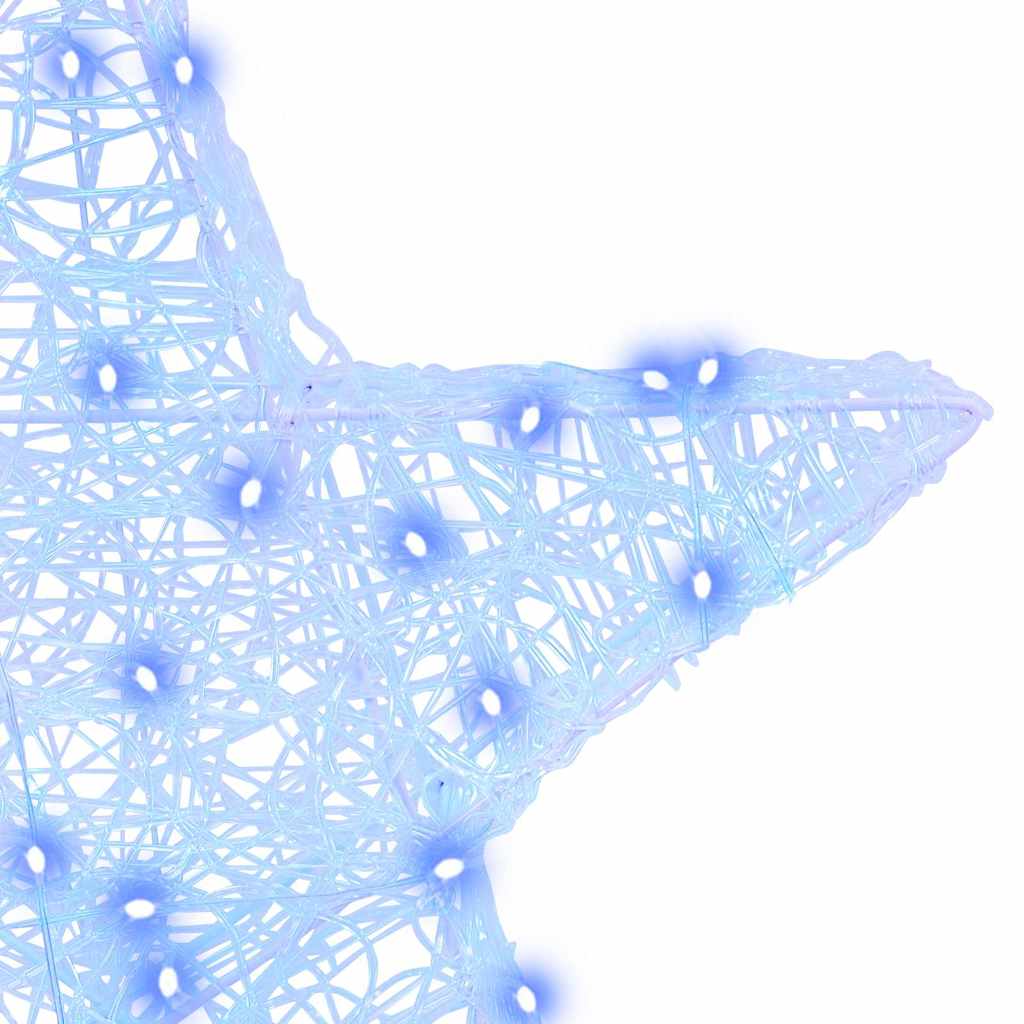 3D Αστέρι με 50 LED Μπλε 55 x 53.5 x 10 εκ Ακρυλικό - Pakobazaar