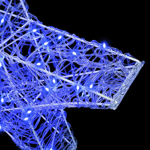 3D Αστέρι με 50 LED Μπλε 55 x 53.5 x 10 εκ Ακρυλικό - Pakobazaar