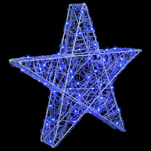 3D Αστέρι με 50 LED Μπλε 55 x 53.5 x 10 εκ Ακρυλικό - Pakobazaar