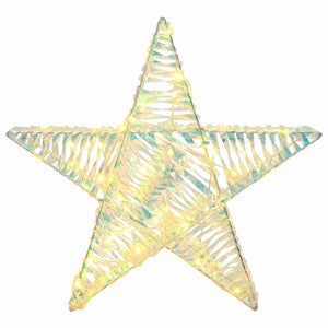 3D Αστέρι με 50 LED Θερμό λευκό 55 x 52.5 x 9 εκ PET - Pakobazaar