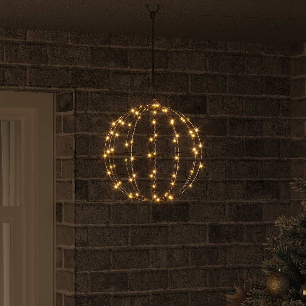 Μπάλα Θερμό λευκό 30 x 30 x 32 εκ Μέταλλο 96 LED - Pakobazaar